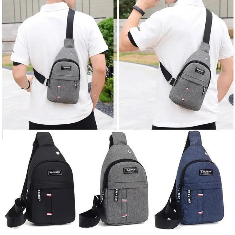 Lightweight chest bag - black